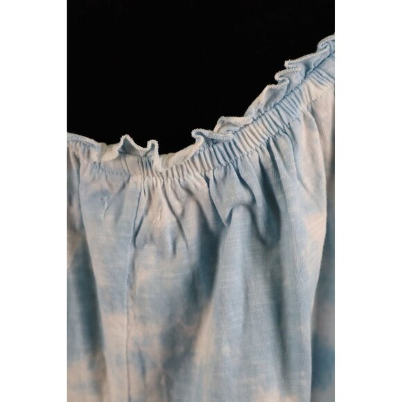 Lane Bryant Blue Tie-Dye Off-Shoulder Top Size‎ XL18/20 - Picture 4 of 9
